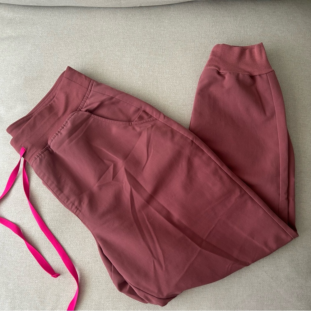 Figs High Waisted Mauve Zamora Joggers